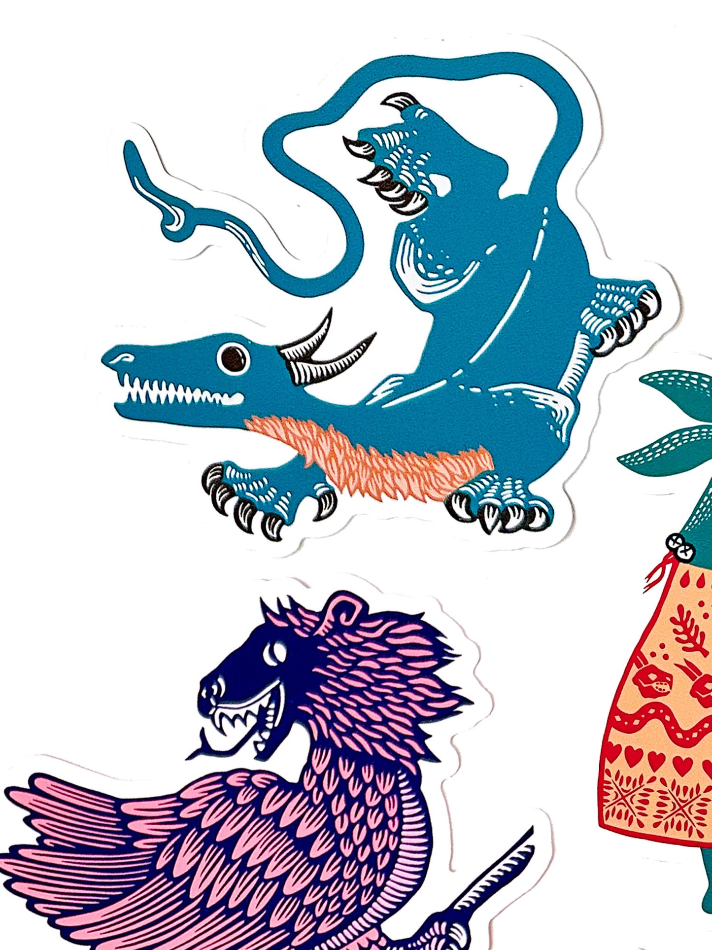Wyrd Beasts vinyl sticker pack