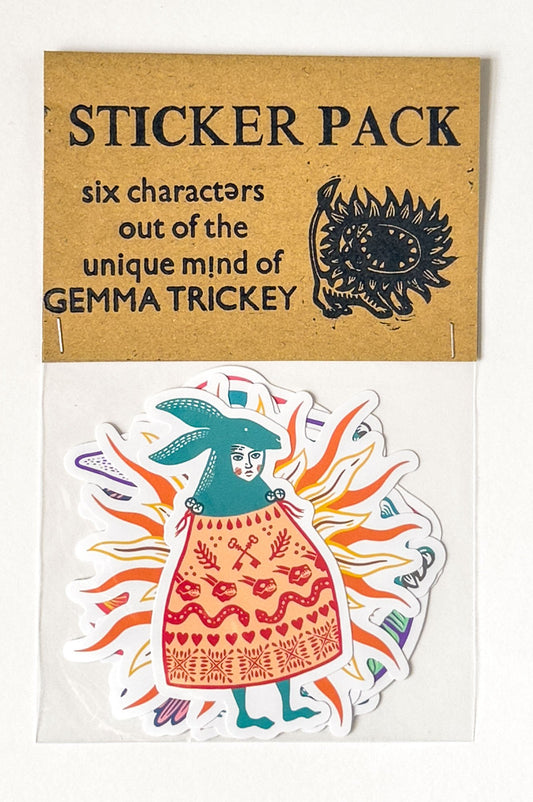 Wyrd Beasts vinyl sticker pack
