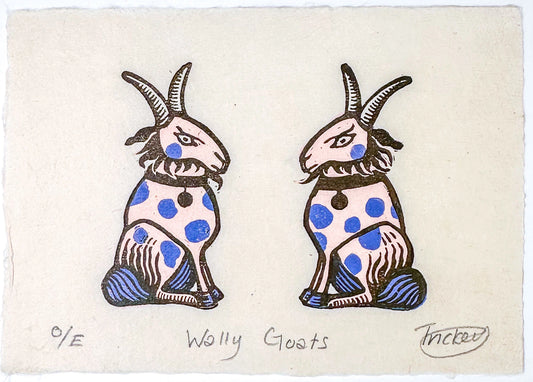 Wally Goats mini print