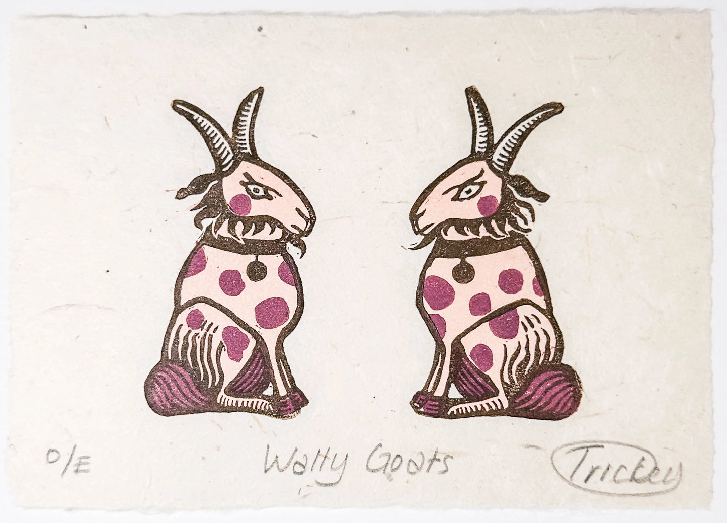 Wally Goats mini print
